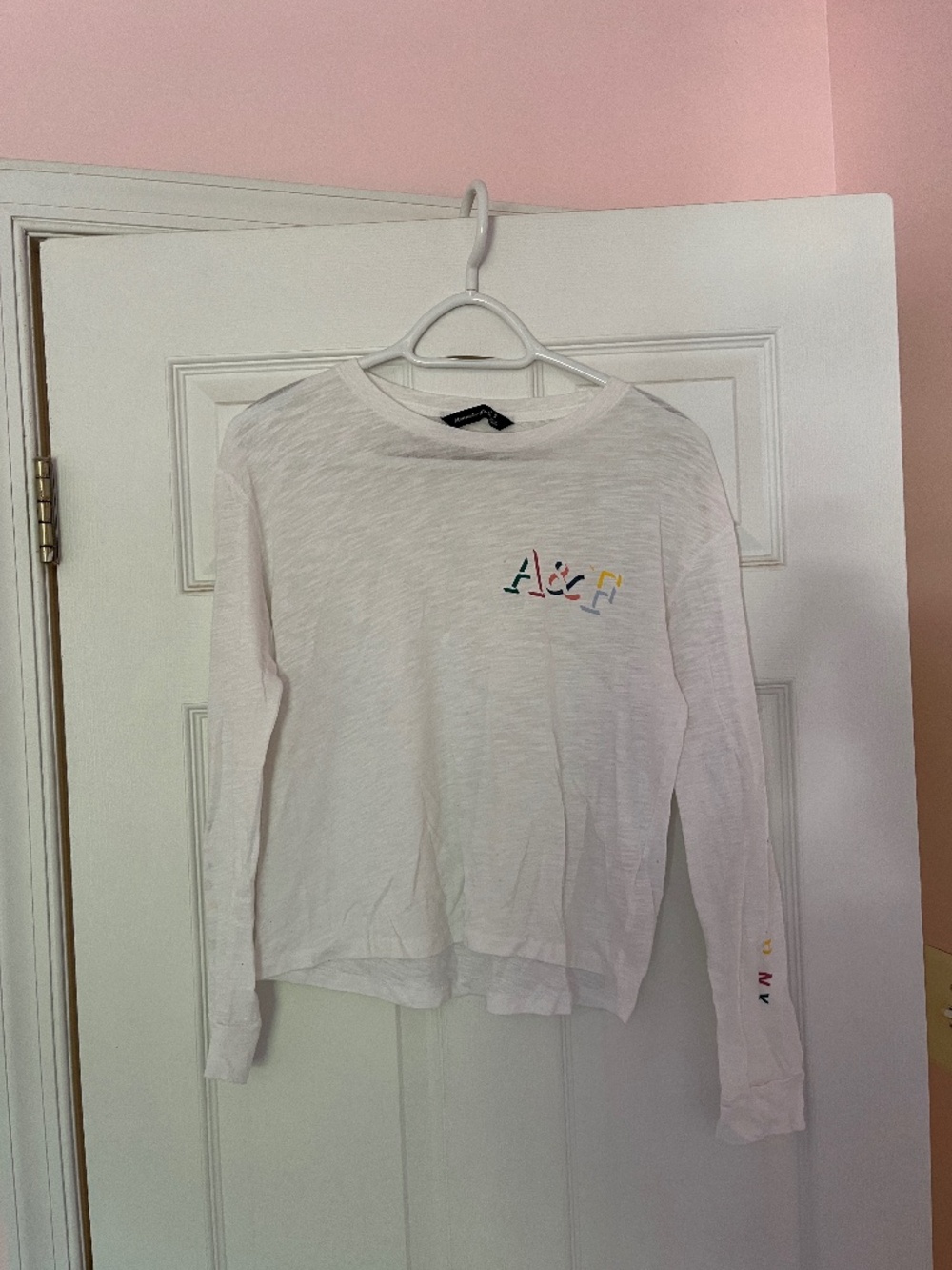 Abercrombie and Fitch White Long Sleeve
